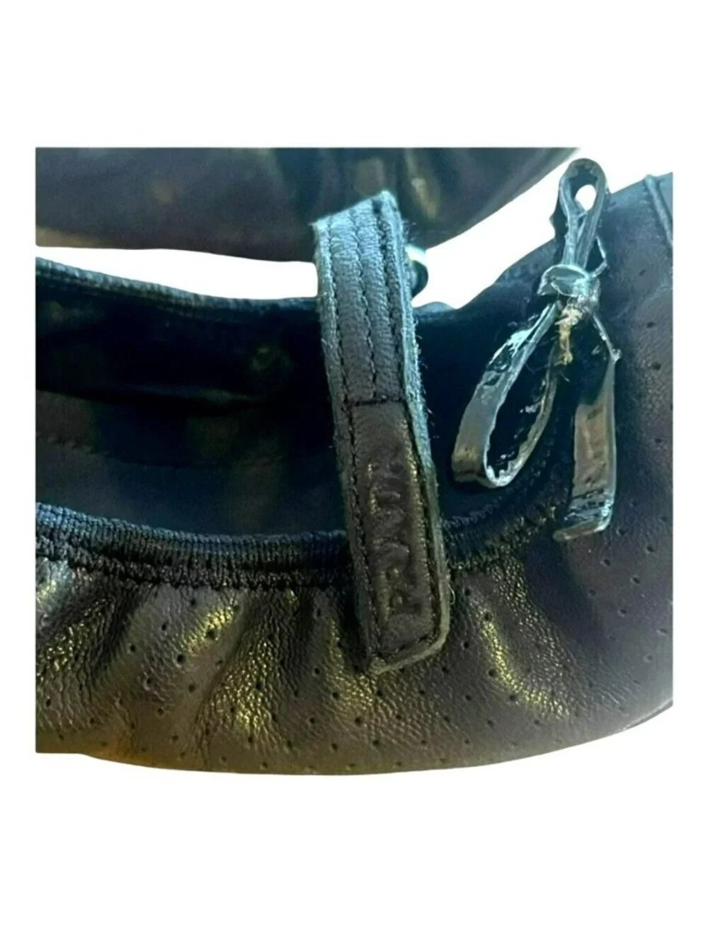 Prada Toddler Girls Leather Ballet Flat Shoes Size 11.5